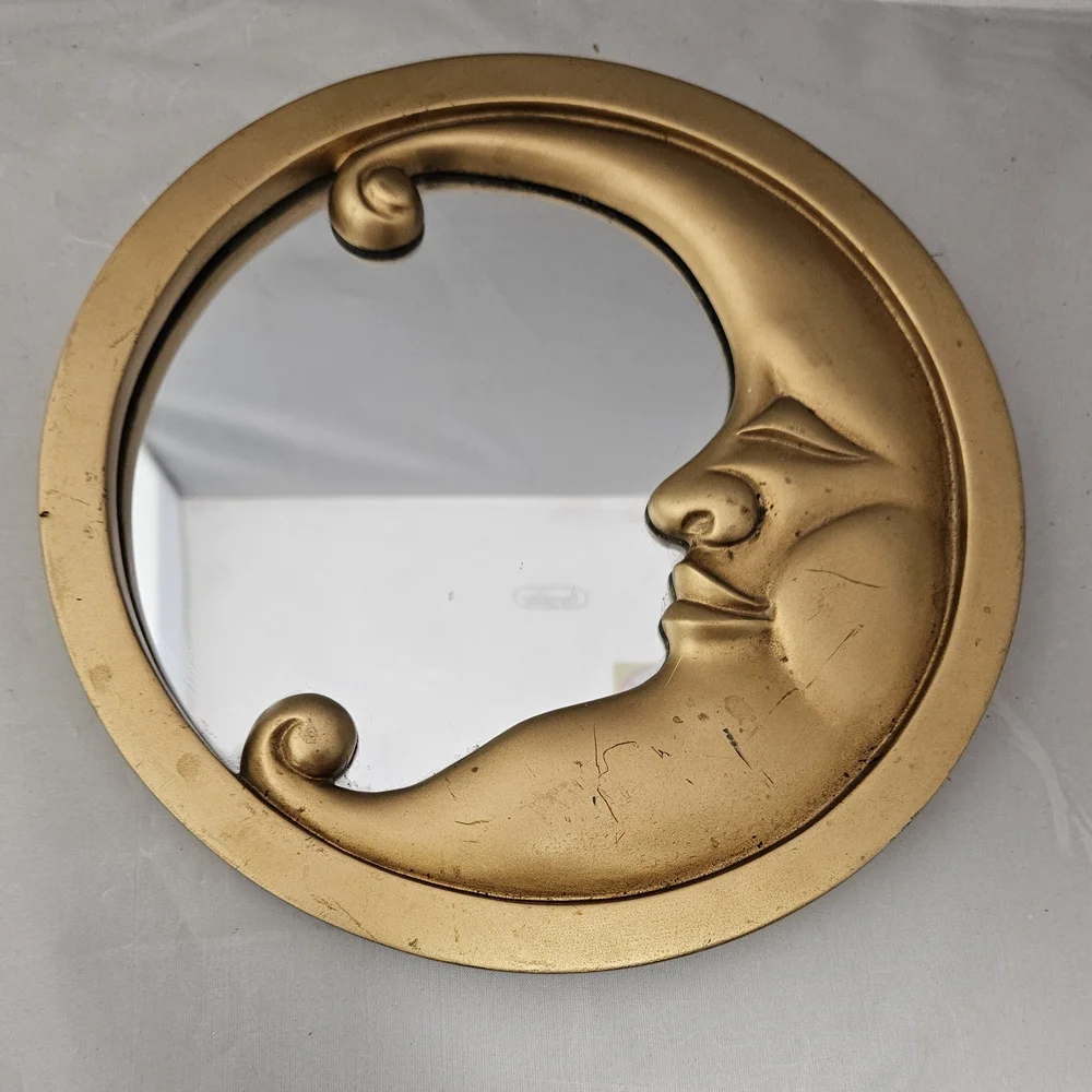 Gold Moon Face Mirror